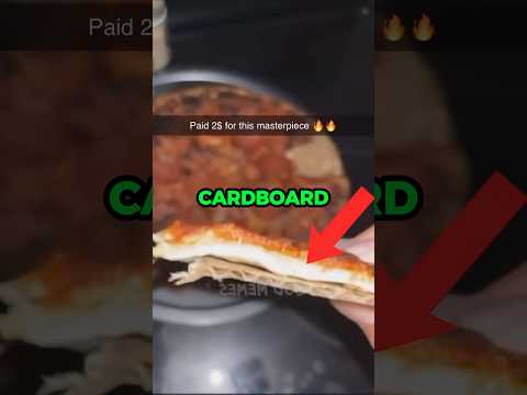 Pizza that made from Cardboard??