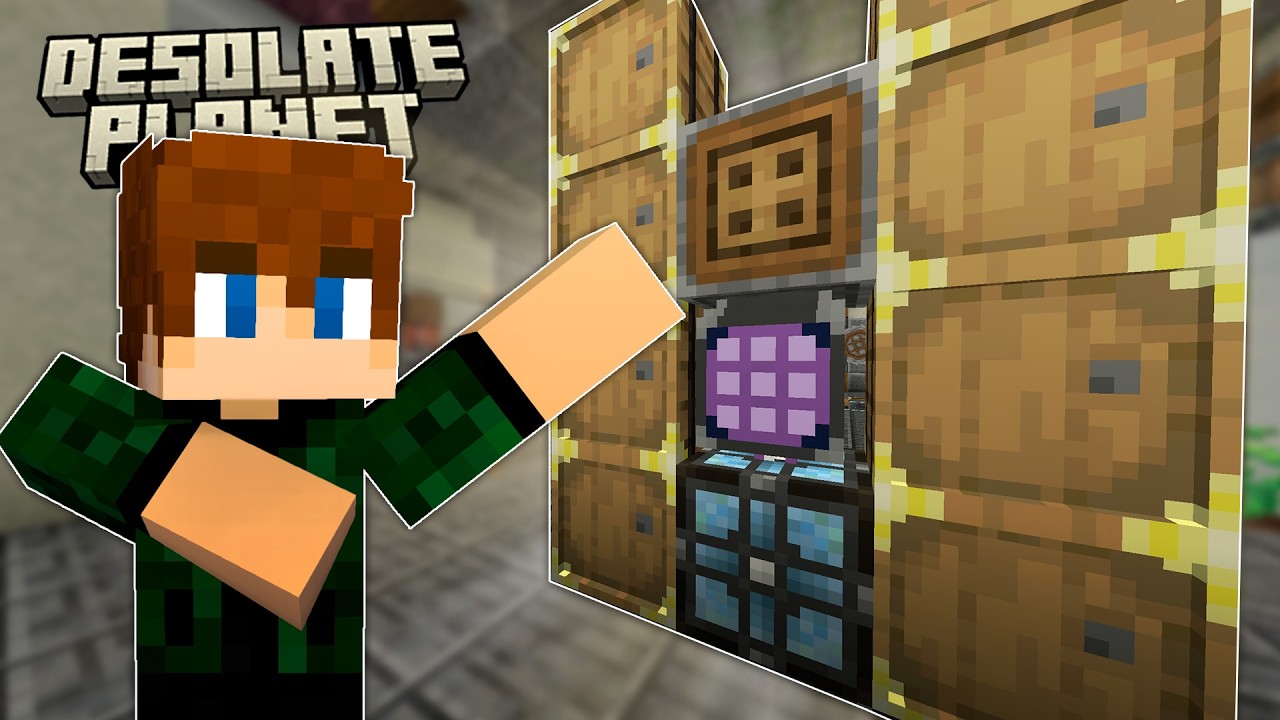 FINALMENTE TENHO UM SISTEMA DE VERDADE!!! - Minecraft Desolate Planet E10 (1.20)