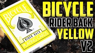 Deck Review - Bicycle Rider Back Yellow V2 Playing Cards [HD]