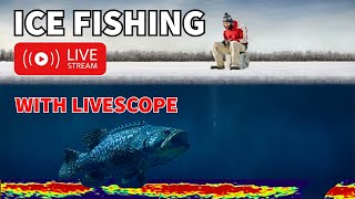 Ice Fishing LIVE - Night Bite with Livescope!