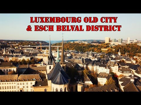 Luxembourg City Center and Esch Belval - DJI Mavic Pro Flight - Tennis Travel Vlog
