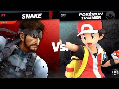 SSBU Requests #207 - Only use Snake's Down Throw on Charizard