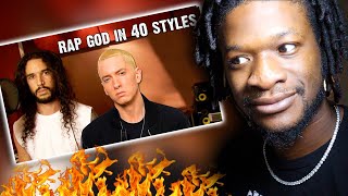 Eminem - Rap God | Performed In 40 Styles | Ten Second Songs (REACTION)