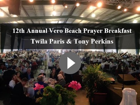 Tony Perkins & Twila Paris- 12th Annual Vero Beach Prayer Breakfast.