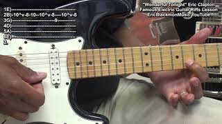 Wonderful Tonight Eric Clapton INTRO Riff Lesson - Famous Guitar Riffs dŸŽ¸ @EricBlackmonGuitar