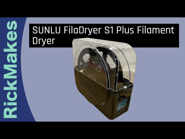 Vídeo relacionado con SUNLU Oficial Secador de Filamento con Ventilador de Circulación, Caja de Almacenamiento y Secado para Filamento de Impresora 3D 1.75 2.85 3.00mm, Elimina la Humedad del Filamento, S1 Plus Gris