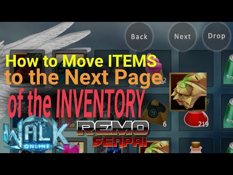 WALK ONLINE MOBILE OFFICIAL PAPAANO ILIPAT ANG ITEMS SA NEXT PAGE NG INVENTORY | REMO Senpai