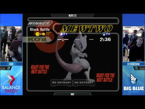 NGPU 23 SSBM - Bank (Marth) vs. tazio (Mewtwo) - Melee WR2