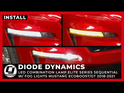 2018-2023 Mustang Install | Diode Dynamics LED Fog Light and Sequential Turn signal