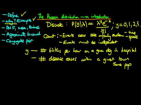 37 - The Poisson distribution - an introduction - 1