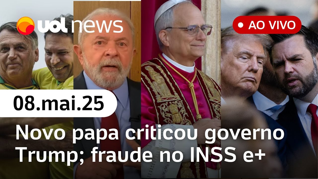 Papa: Robert Prevost, o Leão 14, criticou governo Trump; fraude no INSS, racismo no Mackenzie e+