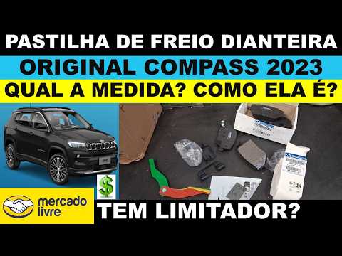 Pastilha de freio dianteira original Jeep Compass qual a medida da pastilha nova? Como ela é?