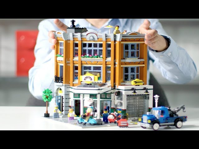 LEGO Modular Building 2019 - Corner Garage LEGO Designer Video REVIEW - Creator Expert 10264