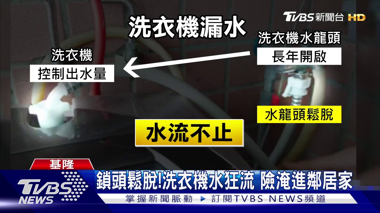誰家的水?深夜水淹公寓 報警破門救屋
