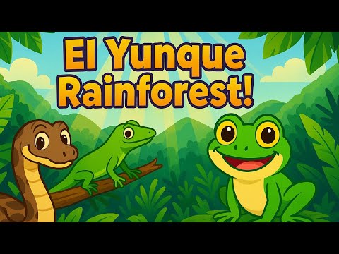 Explore El Yunque Rainforest! | Puerto Rico Nature Adventure for Kids 🐍🦎🐸 Episode 2