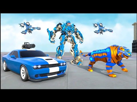 Tiger Transform Robot Car Game Android GamePlay