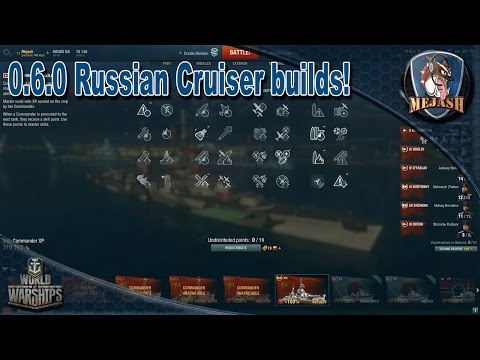 Russian Cruiser 0.6.0 Captain Builds