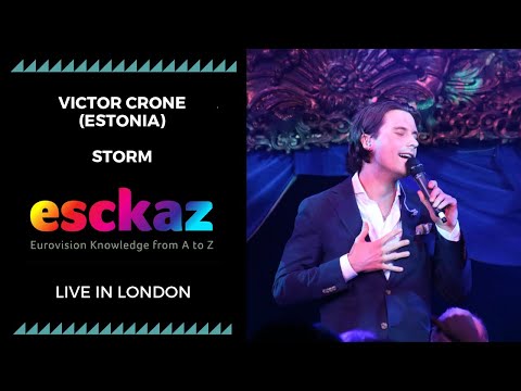 ESCKAZ in London: Victor Crone - Estonia - Storm (at London Eurovision Party 2019)