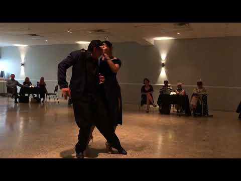  Albano Goldenberg  and  Angeles Verón  are  dancing  to  a  nontraditional song