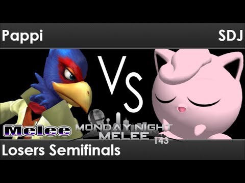 MNM 143 - Pappi (Falco) vs SDJ (Jigglypuff) Losers Semifinals - Melee
