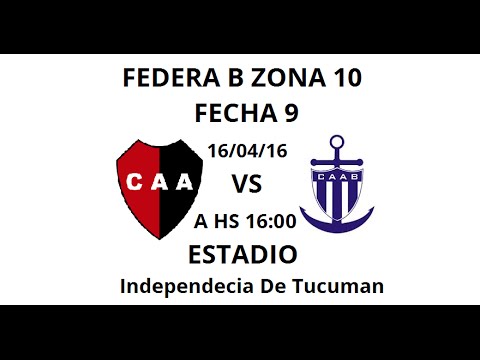 FEDERAL B [ FECHA 9] AMALIA 2 VS ALTE.BROWN 1