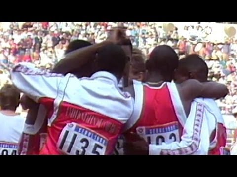 USA Share The 4x400m Relay World Record - Seoul 1988 Olympics