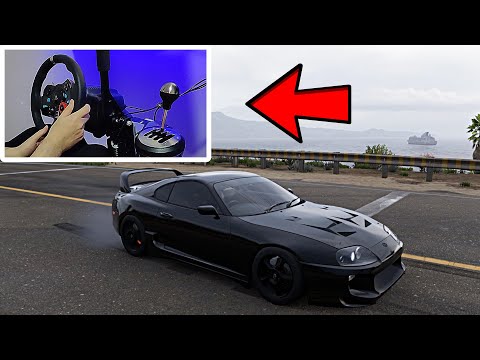 1600BHP Toyota Supra - Forza Horizon 5 | Logitech g29 gameplay