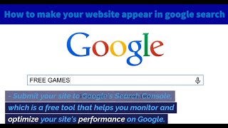 Top 10 quick ways to Make Your Website Visible on Google search