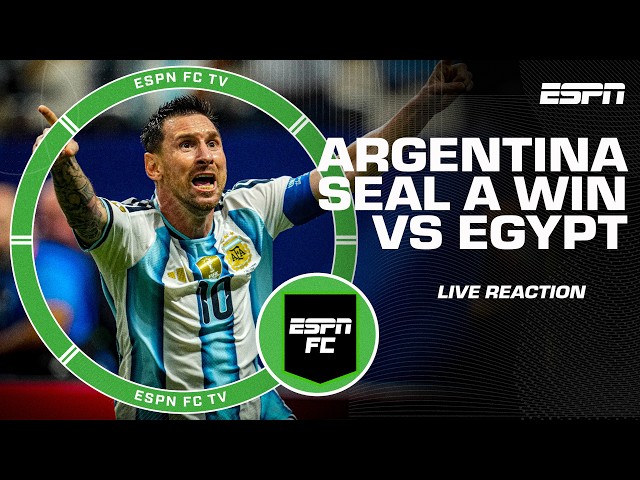 Argentina Take On Egypt in the Round of 16 | LIVE Reaction | ESPN FC