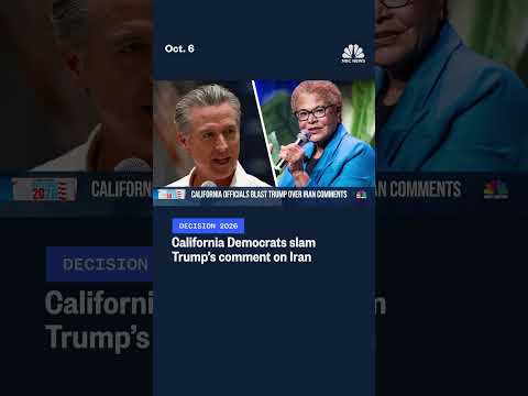 California Democrats slam Trump’s comment on Iran