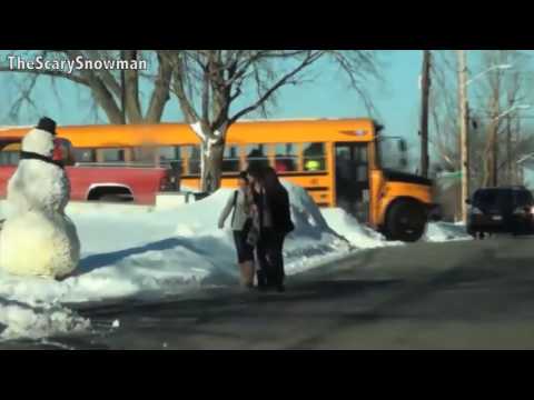 Scary Snowman   2015 Funny Scare Pranks Compilation Top 10