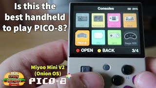 PICO 8 on Miyoo Mini V2 using Onion OS - How to Play! Is this the BEST handheld for PICO-8?