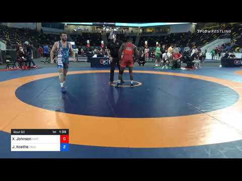 72 Kg Quarterfinal - Xavier Johnson, Marines Vs Justin Koethe, Ubasa Wrestling Academy