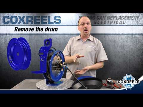 How to replace the spring can on an electrical cord reel - COXREELS