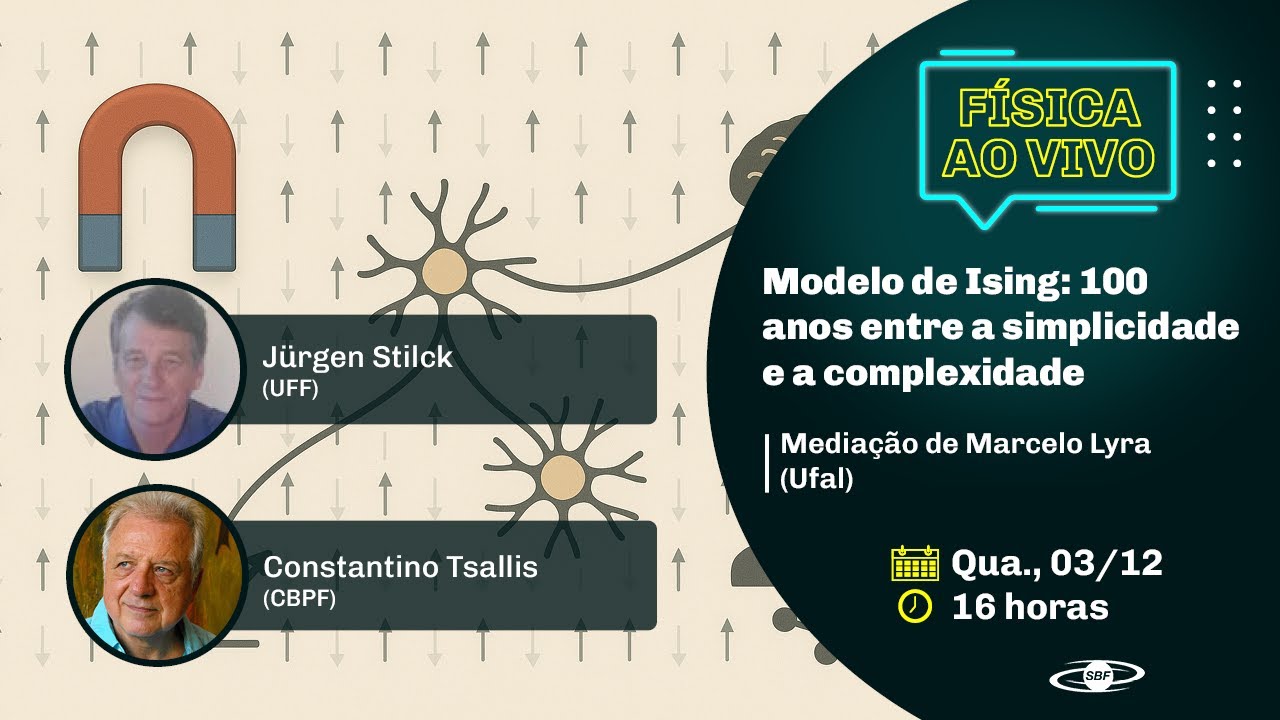 Física ao Vivo - Modelo de Ising: 100 anos entre a simplicidade e a complexidade
