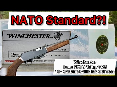 DOES NATO SUCK?! Winchester 9mm NATO 124 grain FMJ Carbine Ammo Test