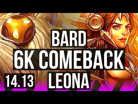 BARD & Jinx vs LEONA & Miss Fortune (SUP) | 6k comeback, 20k DMG | EUW Challenger | 14.13