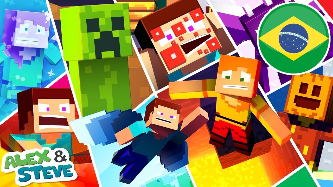 SUPER FILME - A VIDA DE ALEX E STEVE (MINECRAFT ANIMAÇÃO)