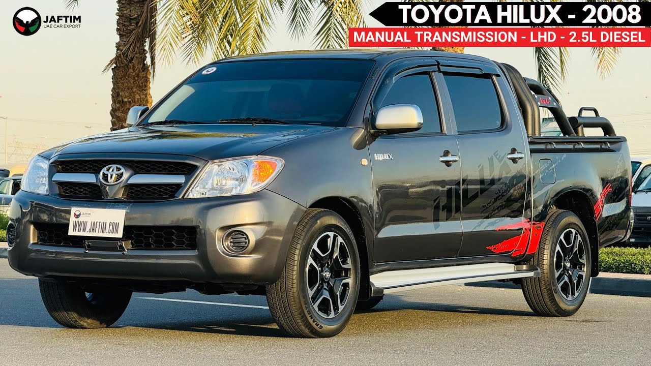 Toyota Hilux 2008 | LHD | MANUAL | DOUBLE CABIN | DIESEL | PREMIUM RED LEATHER SEATS | SPORTS BAR video