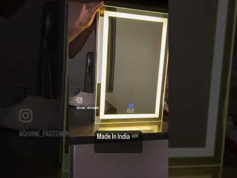 Black stainless steel bathroom mirror cabinet, decorative