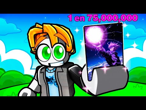 Gastando 100.000 Robux Para la Carta IMPOSIBLE de Gojo en Roblox!