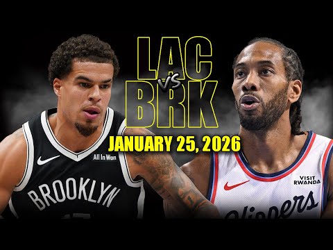 Los Angeles Clippers vs Brooklyn Nets Full Game Highlights – January 25, 2026 | NBA Season