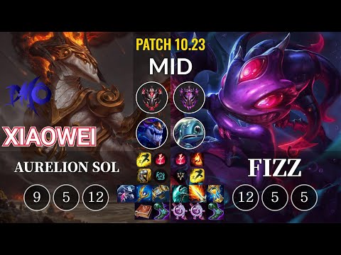 DMO Xiaowei Aurelion Sol vs Fizz Mid - KR Patch 10.23