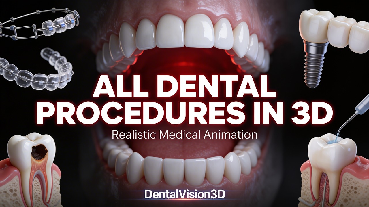 3D Animation The Complete Guide to All Dental Procedures 2026 Edition 🦷🧬