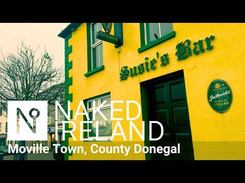 WALKING THROUGH MOVILLE, DONEGAL | 🇮🇪 | A Rainy Sunday Morning in Ireland (4K)
