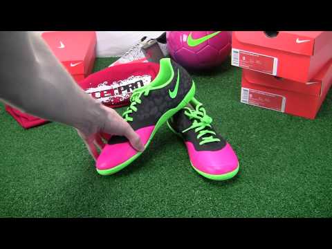 Nike FC247 Elastico Pro II Indoor Shoes - Pink Flash with Black Video Review - SoccerPro.com