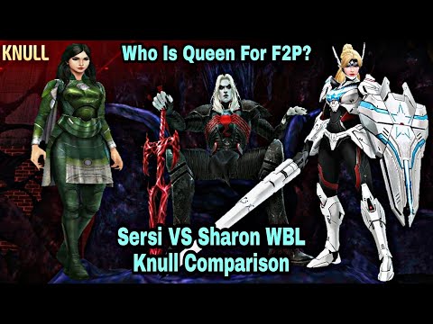 Sersi VS Sharon WBL Knull Comparison - Marvel Future Fight