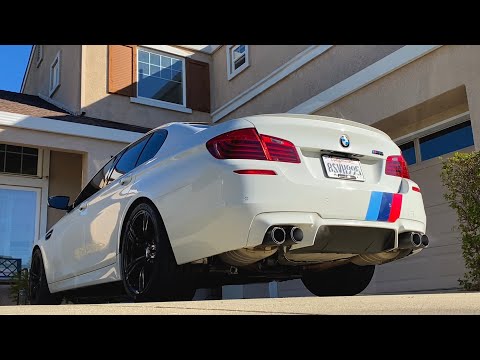 2016 BMW M5 F10 $10,000 Akrapovic M-Performance Titanium Exhaust - Cold Start/Revs
