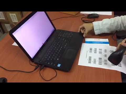 Laser usb barcode scanner demo