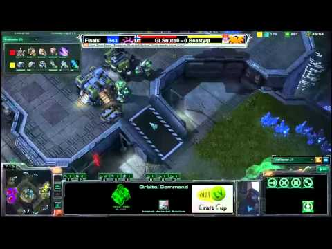 CraftCup Lite #48 Finals BO3 Game 1 BeastyQT (T) v. GLSnute (Z) Imbalanced.tv - Part 1